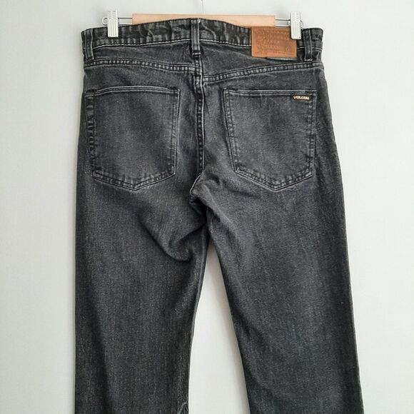 VOLCOM | Vorta Slim Straight Fit Vintage Black Jeans Men's Sz 31 - Picture 8 of 13